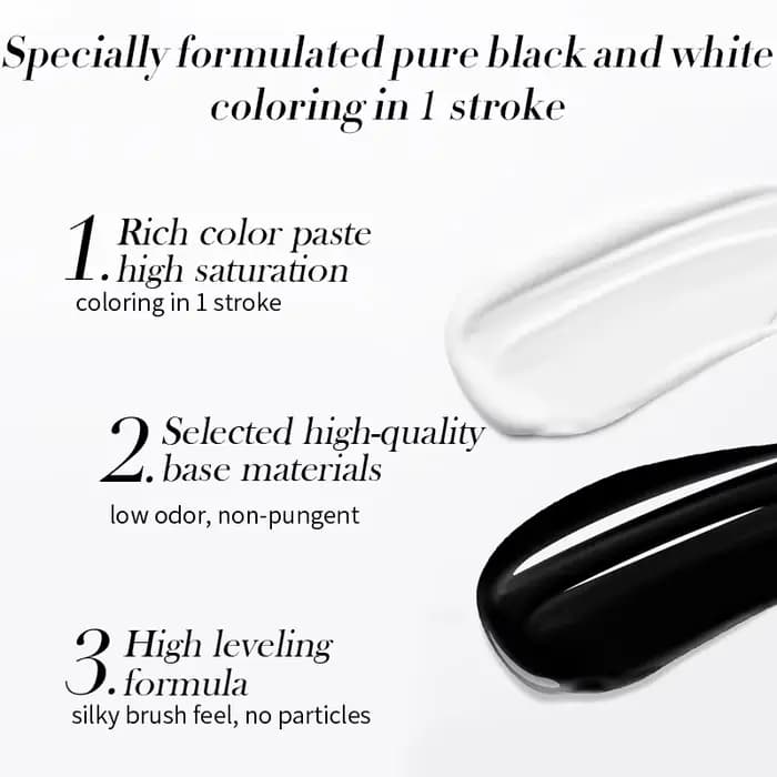 Faillite N PRETTY-Verhéritage à Ongles Gel UV LED, Noir Pur, Blanc, Semi Continu, Gel Nude, GT Recha