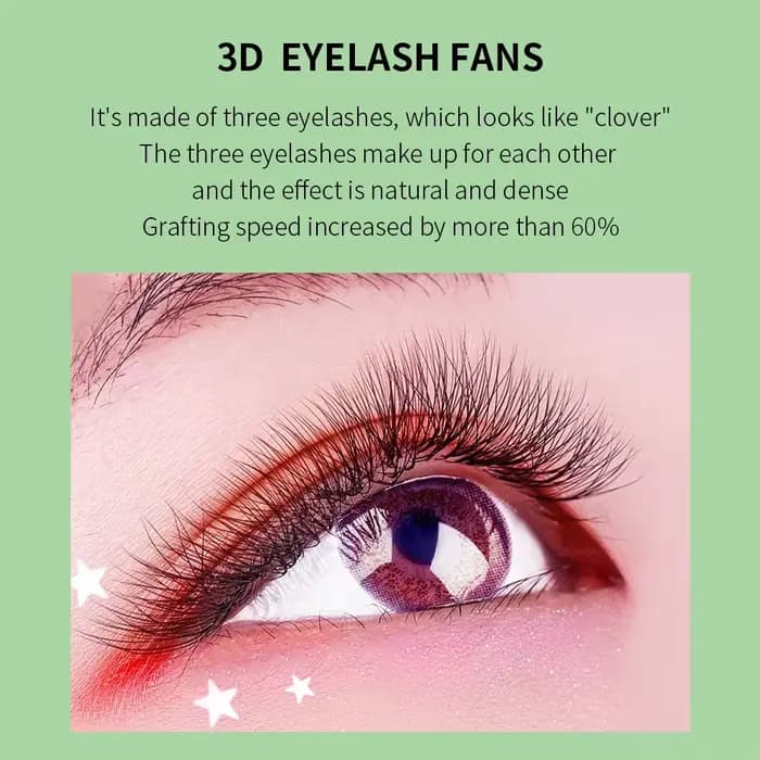 GLAMLASH L/LU/M W forme Extension de cils 3D préfabriqué Volume ventilateur cils W Style YY cils Fau