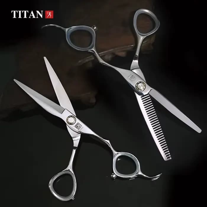 Titan – ciseaux amincissants pour coiffeur professionnel, pour outils de salon de coiffure, kit de c