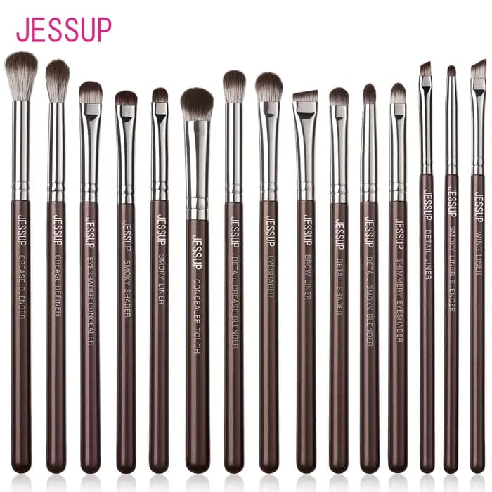 Jessup – ensemble de pinceaux de maquillage pour les yeux, professionnels, 15 pièces, pour fard à pa