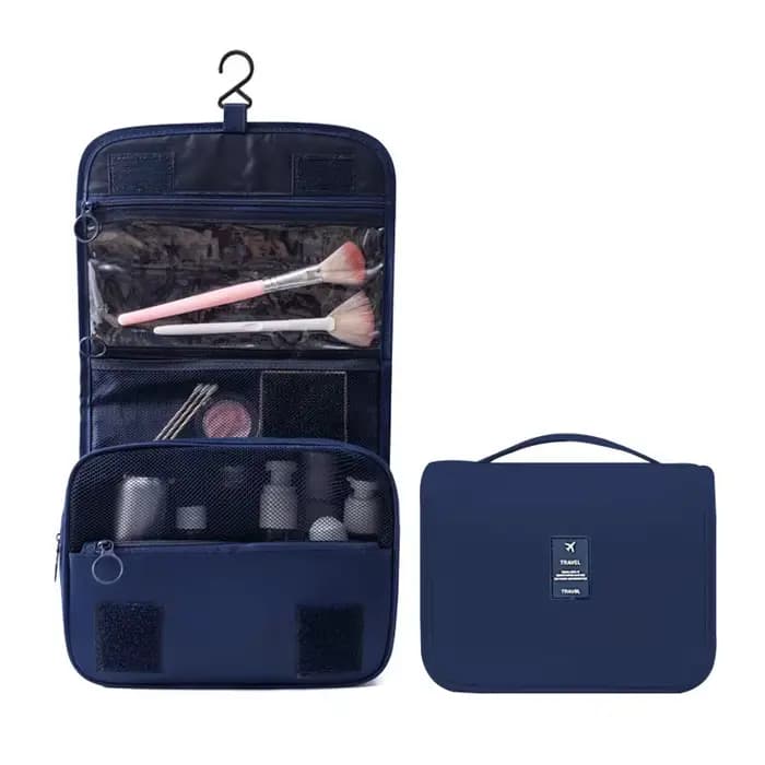Trousse de maquillage de voyage haute capacité, produits de toilette, stockage de poudres, trousse d