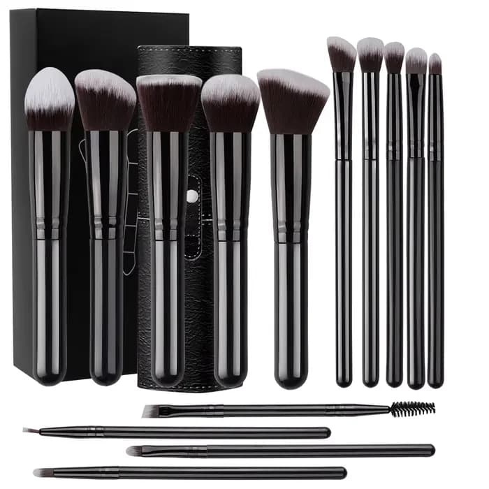 Ensemble de pinceaux de maquillage doux et moelleux pour femme, fond de teint, fard à joues, poudre,