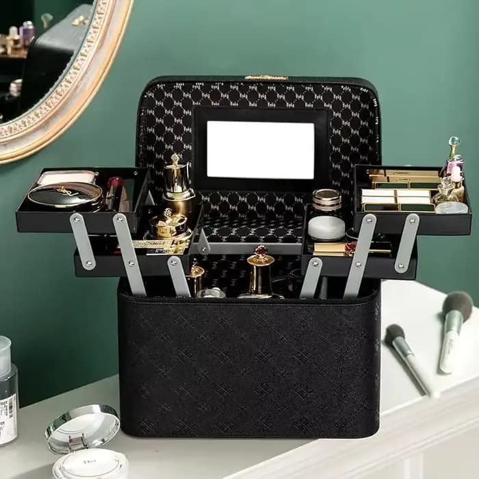 Trousse de maquillage professionnelle pour femme, étui à cosmétiques, boîte de rangement de maquilla