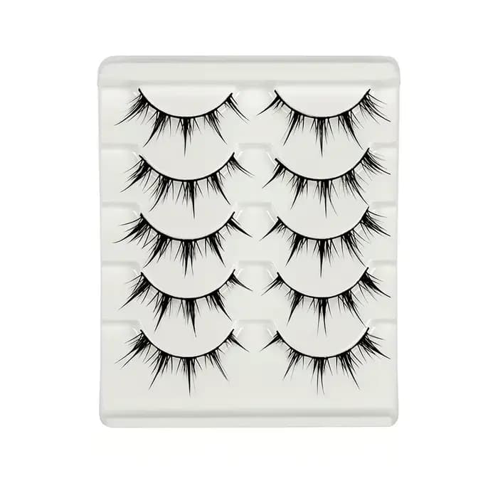 Faux cils d'inspiration d'anime, 5 paires de faux cils d'oeil de dessin animé, aspect dramatique, st