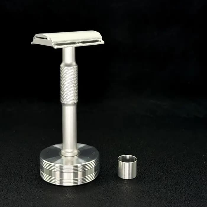 Support de rasoir en acier inoxydable 316L - Usinage CNC, base de rasoir à diamètre variable avec su