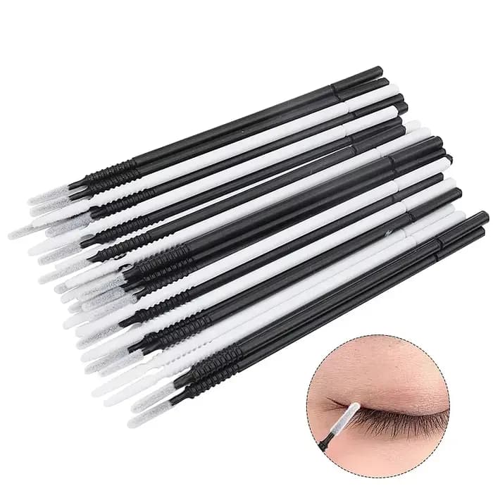100 pièces jetable spirale Mascara brosse poignée microbrosse applicateur cils brosses Extension de