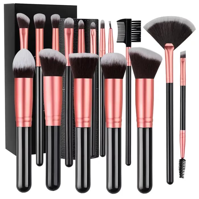 Ensemble professionnel de pinceaux de maquillage 14/16 pièces, doux et moelleux, pour fard à paupièr