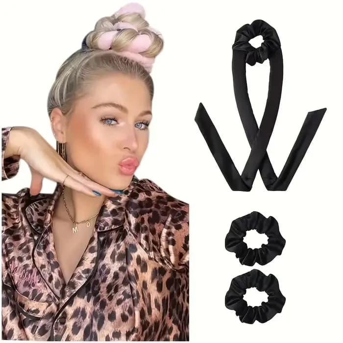 Fer à friser pour cheveux Style sommeil sans chaleur, baguettes à friser sans chaleur pour fille par