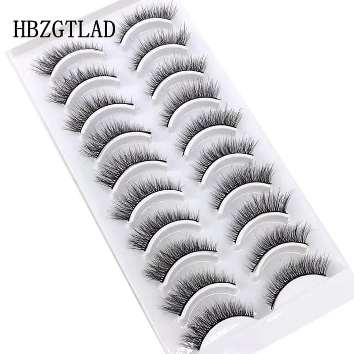 Extension de faux cils en vison, naturels, longs, faits à la main, volume 3d, maquillage, 10 paires,