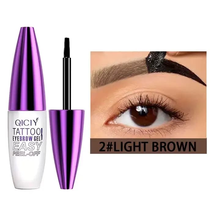 Gel à sourcils peel-off, waterproof et résistant à la transpiration, disponible en quatre couleurs,