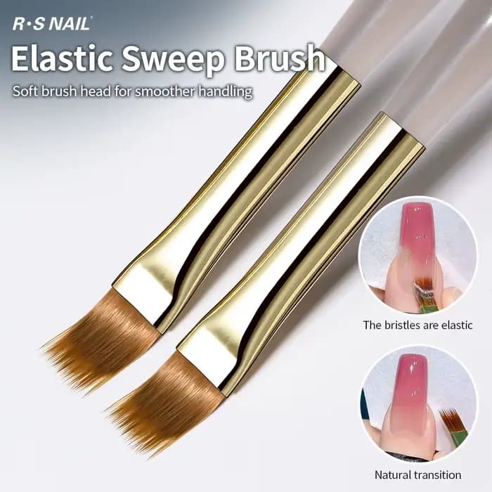 RSNAIL 1/2/5 pièces pinceau pour Nail Art élasticité brosse de balayage bricolage dégradé Nail Art p