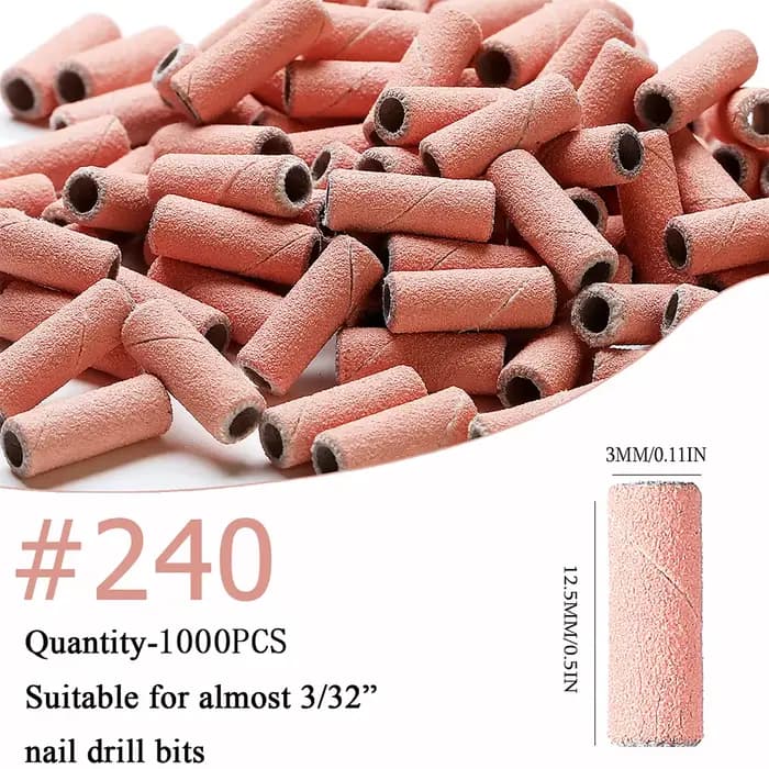 1000 pièces 3mm Mini zèbre ongles bandes de ponçage Machine électrique foret à ongles UV Gel acryliq
