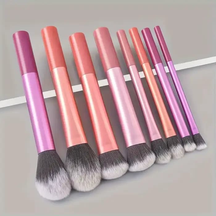Ensemble de pinceaux de maquillage professionnels 8 pièces, cheveux synthétiques doux et de qualité