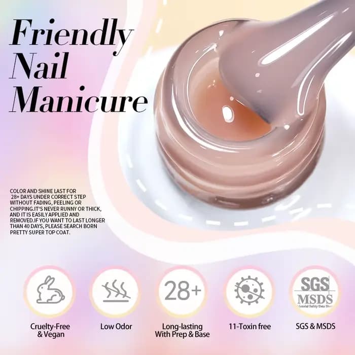 BORN PRETTY 83 couleurs 10ml gelée nue Gel vernis à ongles automne ambre Semi Transparent manucure t