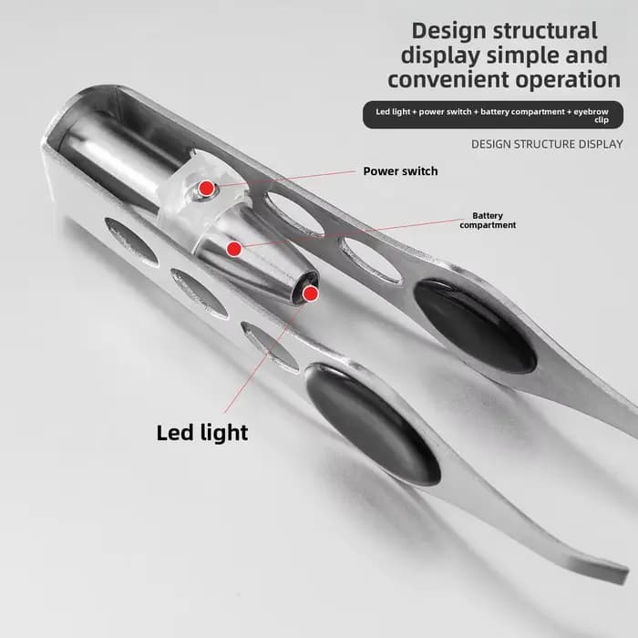 Pince à épiler Portable en acier inoxydable, 1 pièce, Design intelligent, pour enlever les poils des