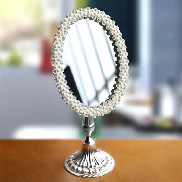 Miroir de bureau haute définition, rétro européen, Baroque, Style princesse, accessoire de maquillag