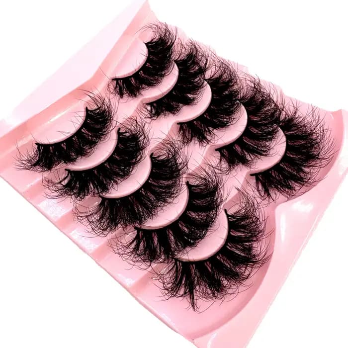 Faux cils longs et moelleux 3D en Faux vison, naturels, Volume doux et dramatique, Extension de cils