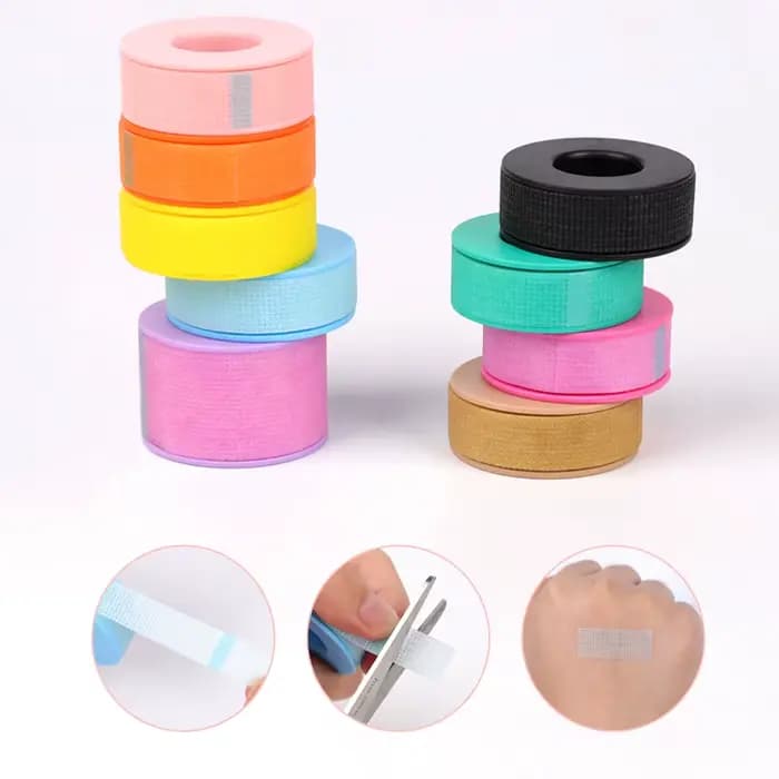 Bande de cils en Gel de Silicone Non tissé, respirante, résistante aux sensibles, microporeuse, Exte