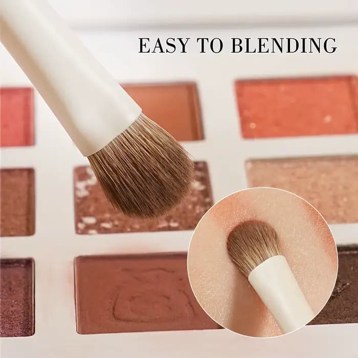 BEILI 15 pièces ensembles de pinceaux de maquillage Beige brosse à cheveux synthétiques fond de tein