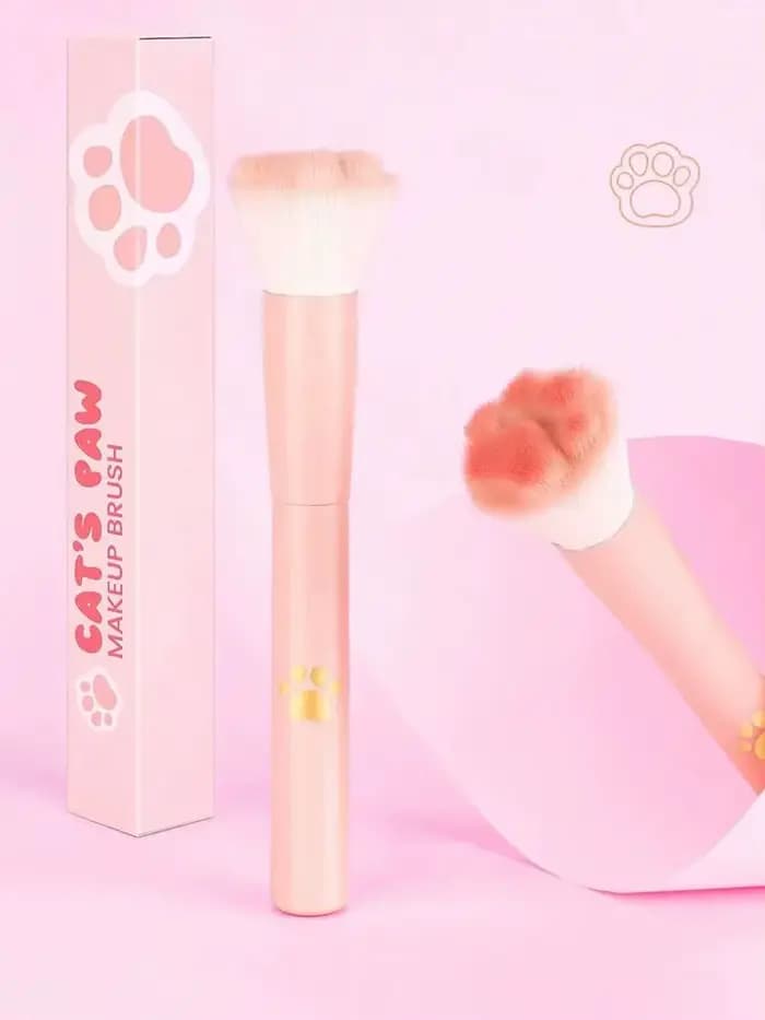 Nouveau pinceau à Blush patte de chat avec boîte de rangement, outil de maquillage professionnel ada