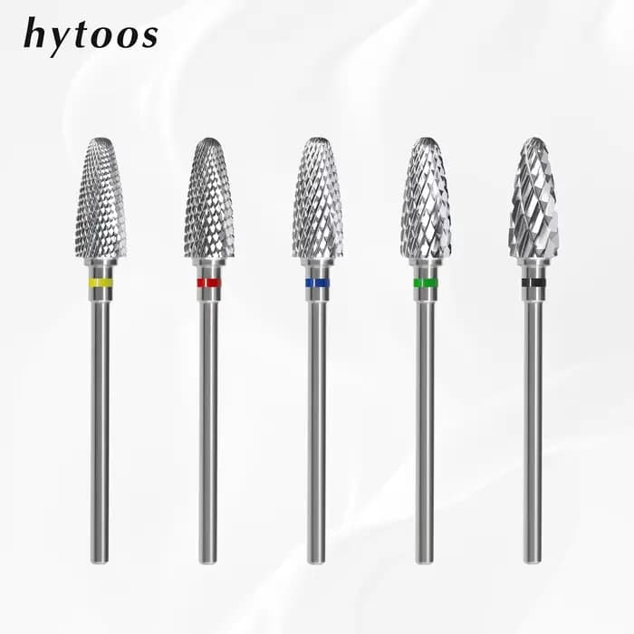 HYTOOS balle carbure forets à ongles professionnel rotatif flamme foret à ongles manucure acrylique
