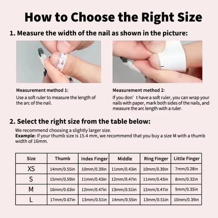 Jirai japonais épices filles presse à la main sur les ongles Y2K noir blanc longue pointe Nail Art 3