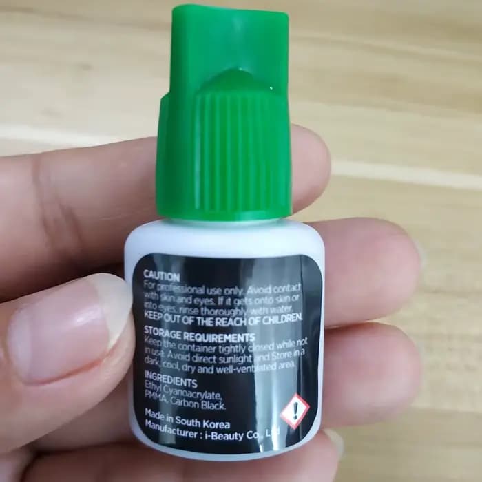 Colle Ultra Super IB 5/10ml à séchage rapide pour extensions de cils, bouchon vert, colle forte, adh