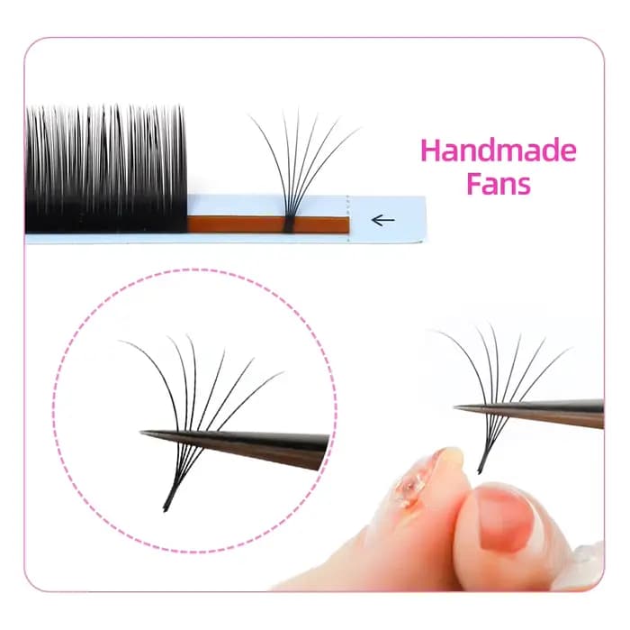 Lashrujade 12 rangées Classic Personal Lash extensions Mascara en soie Soft Natural Cashmere Mascara