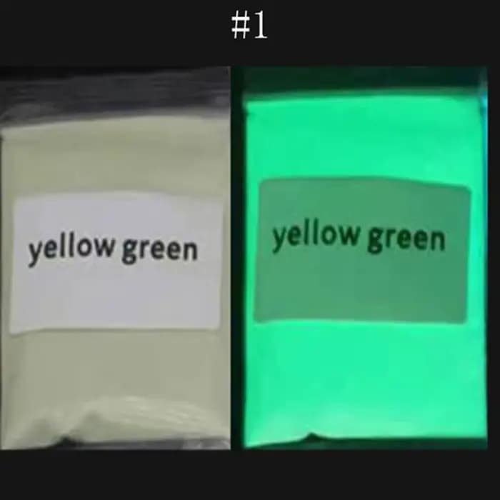 Poudre à paillettes pour ongles, phosphore lumineux d'halloween, 50G, résine époxy scintillante dans