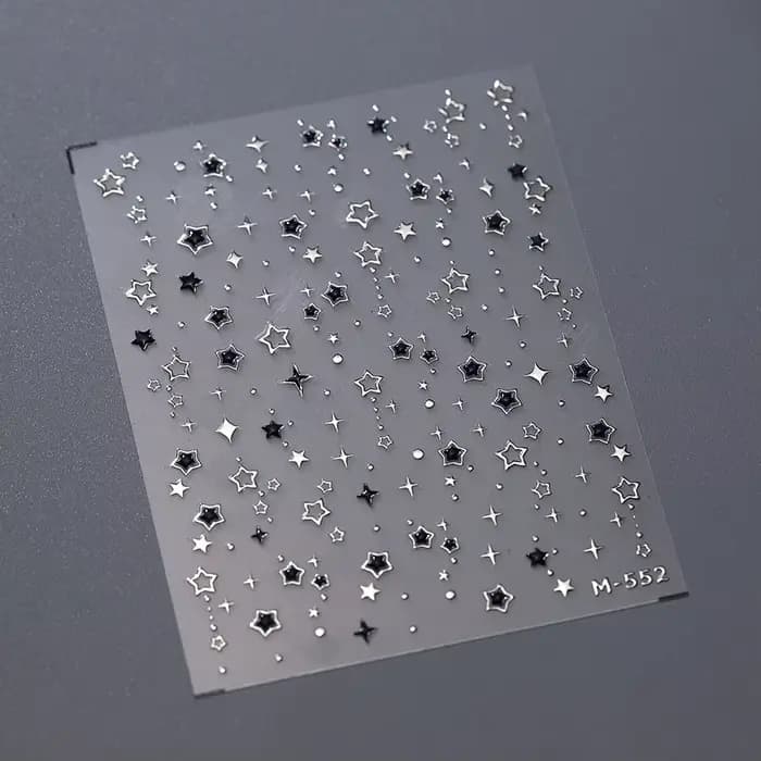 Autocollant pour ongles bronzants, adhésif Transparent sur le dos, pour Nail Art, Cool, étoile à cin