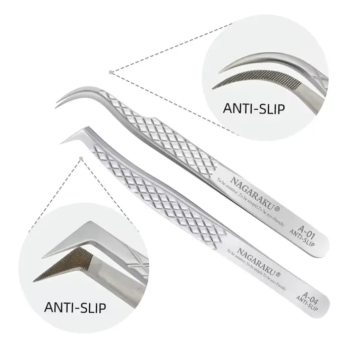 NAGARAKU pince à épiler pour Extension de cils maquillage pince précise 3D pour cils en acier inoxyd