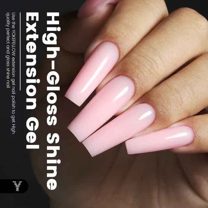 YOKEFELLOW 15g Extension pour Ongles – Tenue longue durée, aspect naturel, gel pour extension d’ong