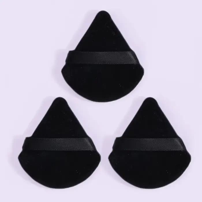 3/5/6 pièces Triangle bouffée de poudre pour poudre libre liquide cosmétique doux en peluche bouffée