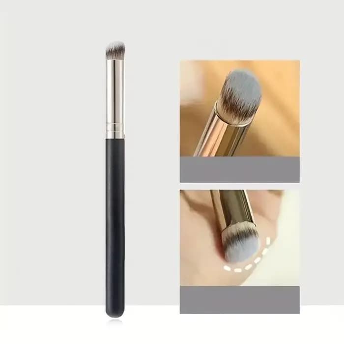 Pinceau de maquillage pour fond de teint à tête oblique, pinceau de mélange pour fond de teint liqui