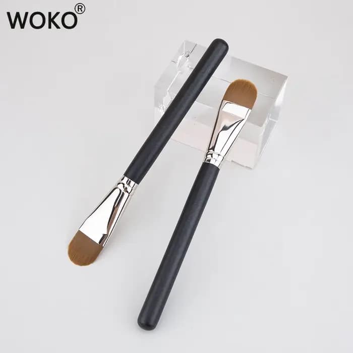 Pinceau de maquillage pour fond de teint Ultra-fin, rond et plat amélioré, outil de maquillage profe