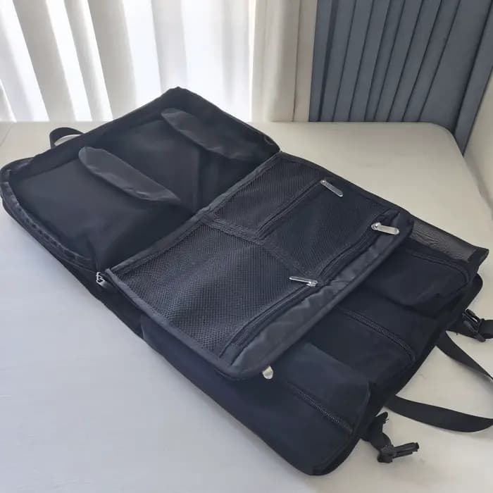 Sac de maquillage professionnel, grande capacité, organiseur de cosmétiques portable avec sangle de