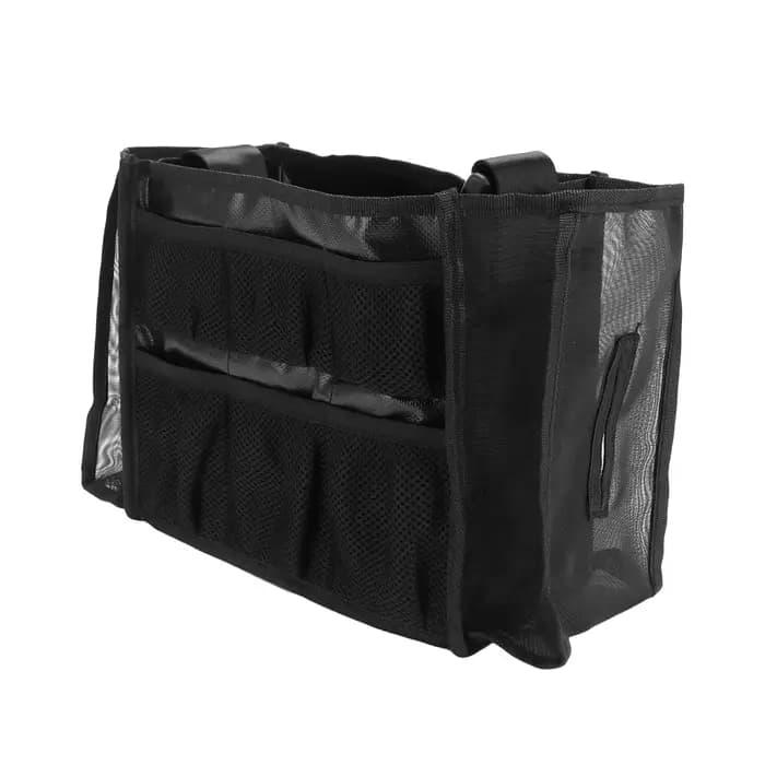 Sac organisateur d'outils de maquillage et de cheveux multi-poches: fourre-tout de rangement en mail