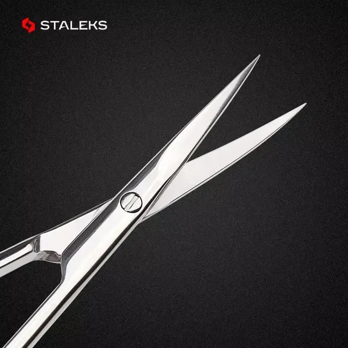 STALEKS SE-20-2 ciseaux à ongles de haute qualité en acier inoxydable coude ciseaux à sourcils Profe