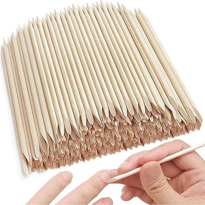 Lot de 50 ou 100 bâtonnets en bois d'oranger pour manucure et pédicure, outils de soins pour les ong