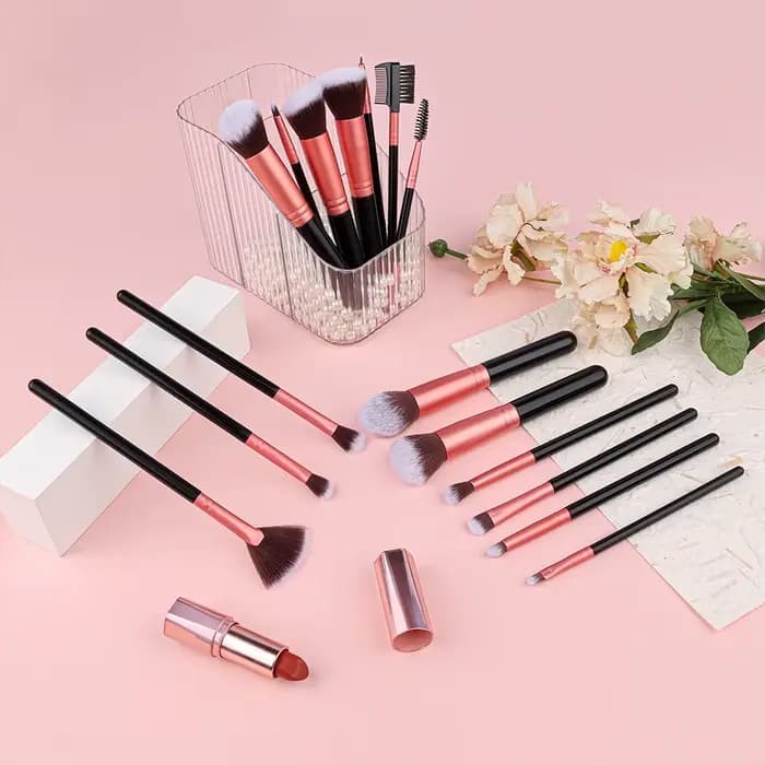 Ensemble professionnel de pinceaux de maquillage 14/16 pièces, doux et moelleux, pour fard à paupièr