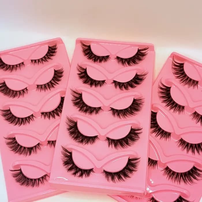 Cils de chat effet volume spectaculaire, 5 paires, faux cils en bande, vente chaude