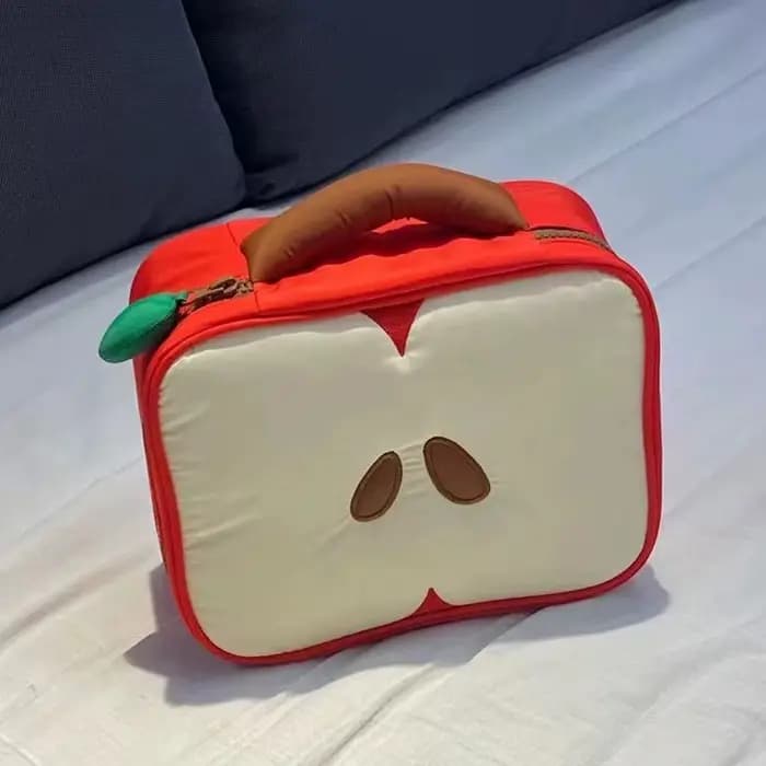 Dessin animé pomme modèle sac de maquillage femmes voyage stockage Pounch cosmétiques toilette stock