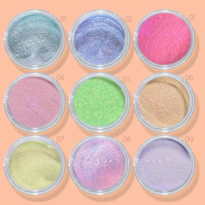 9 couleurs magique Aurora Chrome poudre à ongles effet miroir néon caméléon ongles paillettes mettre