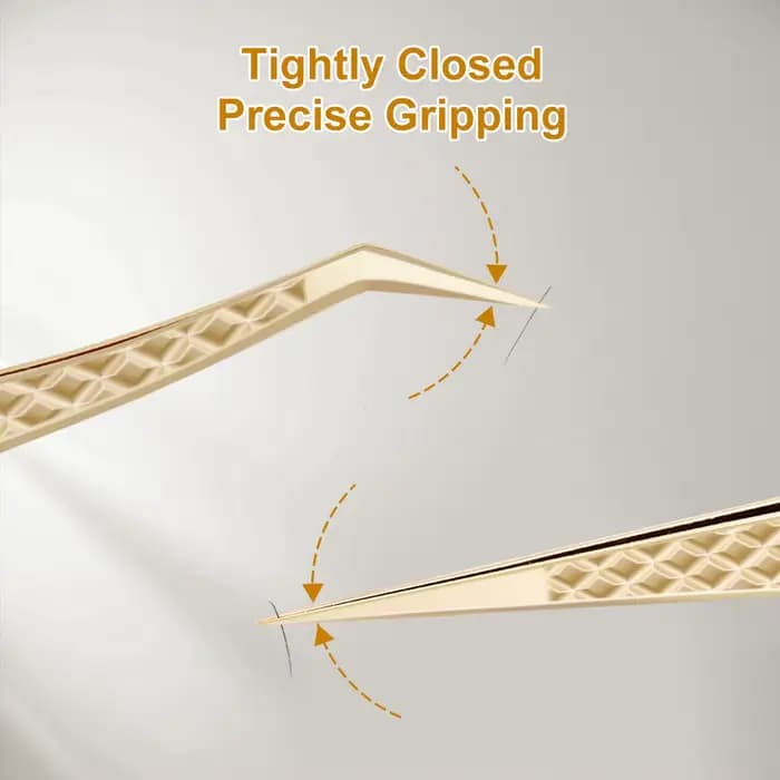 Lashtalk pince à épiler à pointe de Fiber de précision Extensions de cils poignée en diamant anti-dé