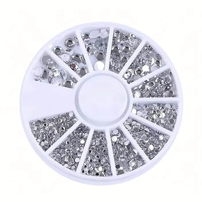 Pièces pour ongles, strass à paillettes, pierres précieuses en cristal, bijoux, perles, accessoires