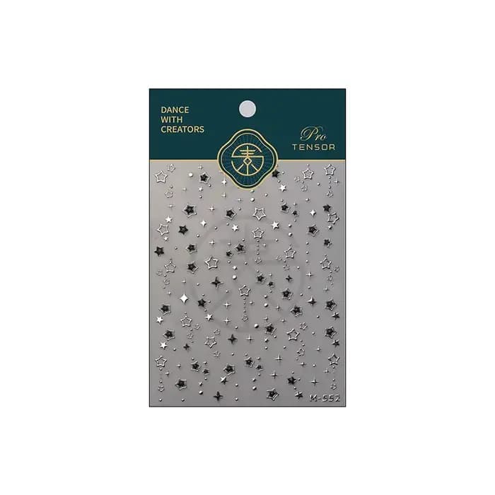 Autocollant pour ongles bronzants, adhésif Transparent sur le dos, pour Nail Art, Cool, étoile à cin