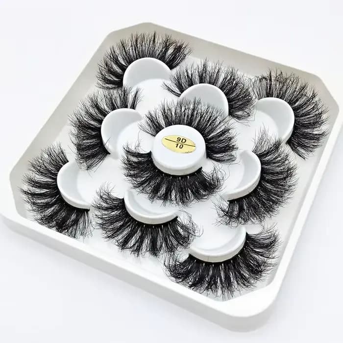 Nouveau 5 paires 15-25mm 3D cils de vison en gros faux cils naturels, Extension de cils en gros en v
