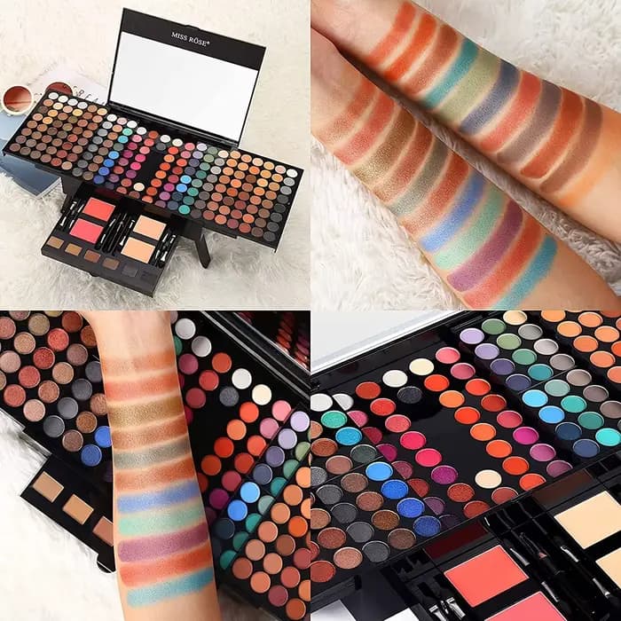 Étui de Piano 180 couleurs, ensemble de fard à joues en poudre pour ombre à paupières, plaque de maq