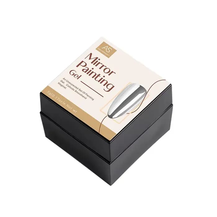 AS 5ml argent métallique peinture Liner Gel vernis Super brillant miroir Gel vernis à ongles lignes