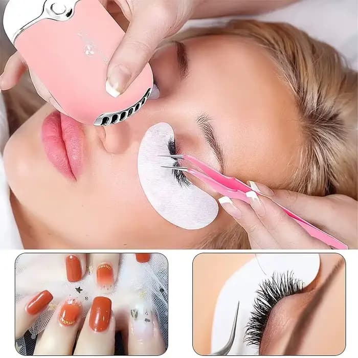Mini ventilateur de séchage de cils avec chargeur USB, Extension de cils, colle dédiée au climatisat